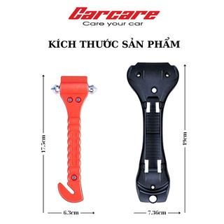 Búa thoát hiểm ô tô, búa phá kính cứu hộ  thoát hiểm trường hợp nguy cấp có giá đỡ B02