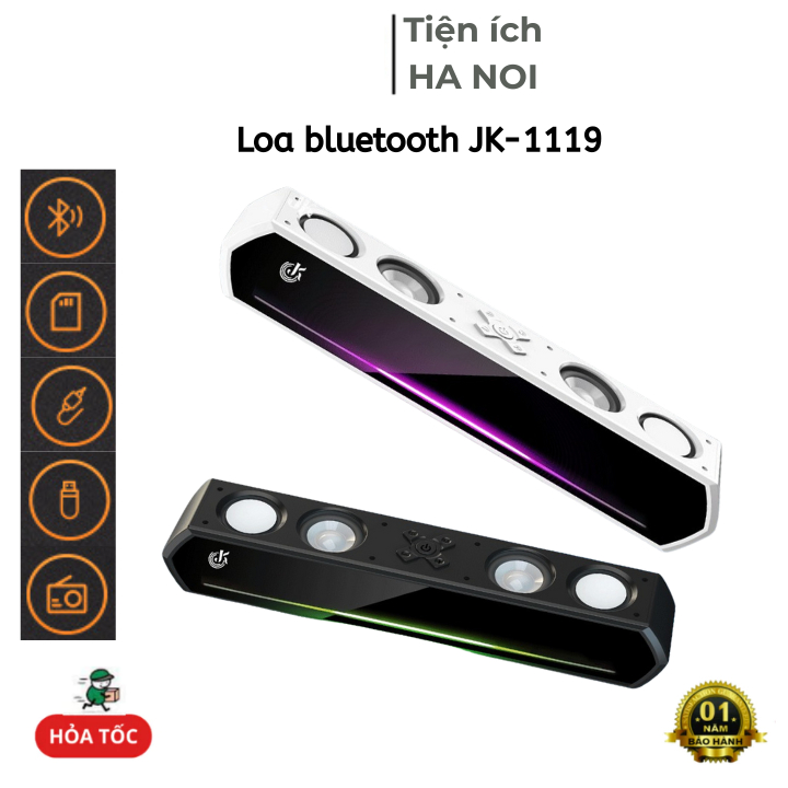 Loa Máy Tính Gaming Soundbar Bluetooth Để Bàn JK-1119 Led Rgb Loa Vi Tính Âm Thanh Hay Bass Cực Mạnh