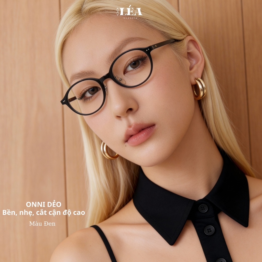 Kính mắt chuyên lắp cận ONNI - LÉAGLASSES chất liệu nhựa cao cấp Oval Y2K Bayonetta HOT TREND | BigBuy360 - bigbuy360.vn