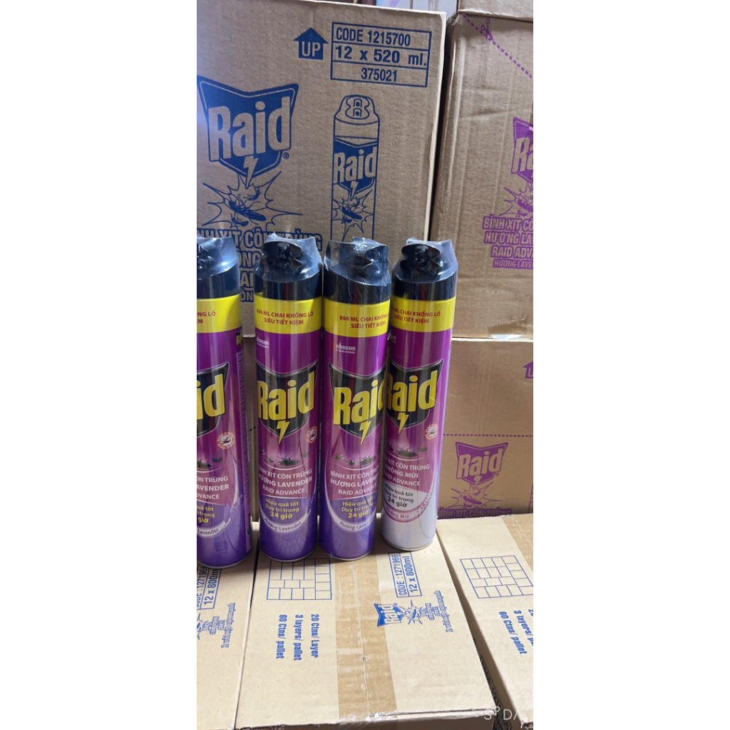 Bình xịt côn trùng Raid Côn trùng 800ml