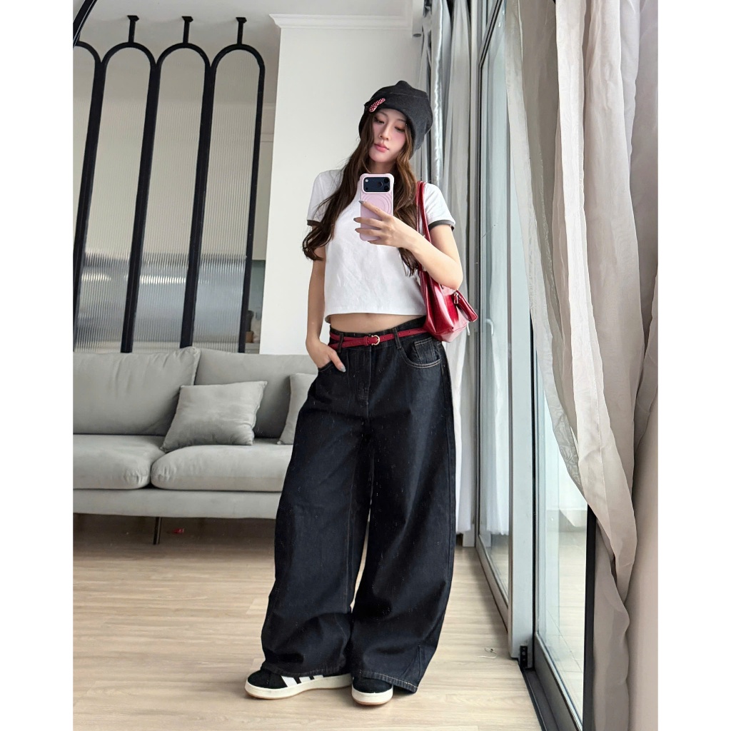 Quần Jean Ver.3 Dài/ Short Jean ver 3-Calem.Club Jean Ver 3 Fold Series chất liệu Denim form nam nữ phong cách trẻ trung | BigBuy360 - bigbuy360.vn