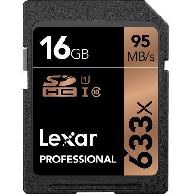 Thẻ nhớ SDHC 16GB Lexar Professional 633x UHS-I – 95MB/s