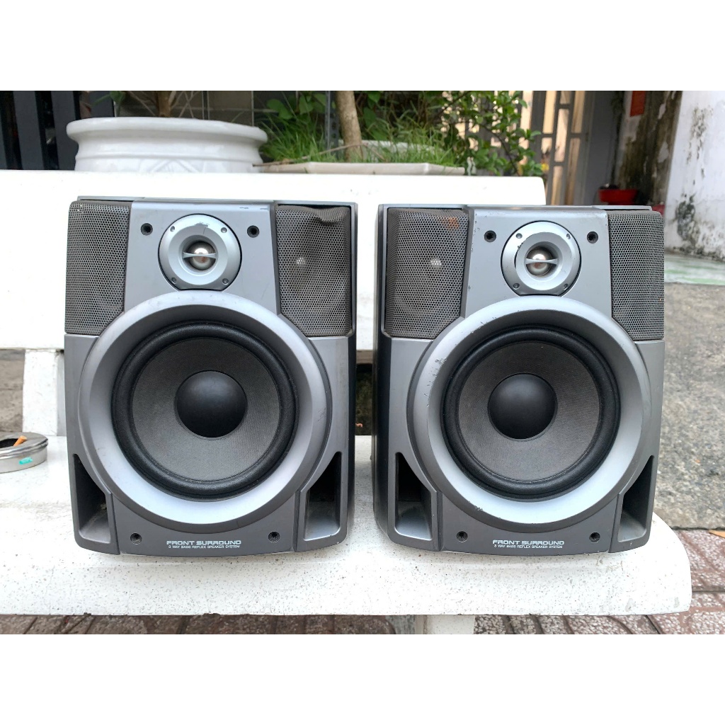 Bán  Cặp Loa Booksheolf nghe nhạc AIWA SX - FNS50 loa 4 đường tiếng hát cực hay(loa ko lưới 1 đáy th