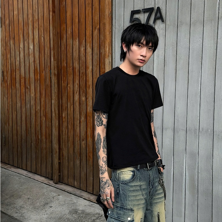 Bad Choices | Áo thun trơn đơn giản BASIC 100% cotton 4 chiều 190gsm form fit | BigBuy360 - bigbuy360.vn