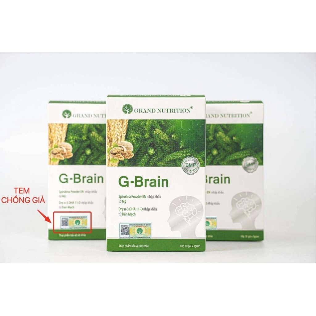 combo 3h Gbrain - cốm trí não G Brain chính hãng