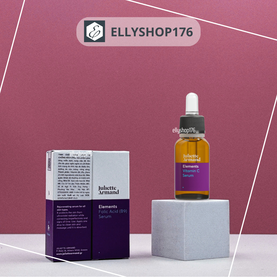 [Công ty + Nhãn phụ] Serum Phục hồi khẩn cấp B9 Elements Folic Acid Juliette Armand 20ml - Ellyshop1