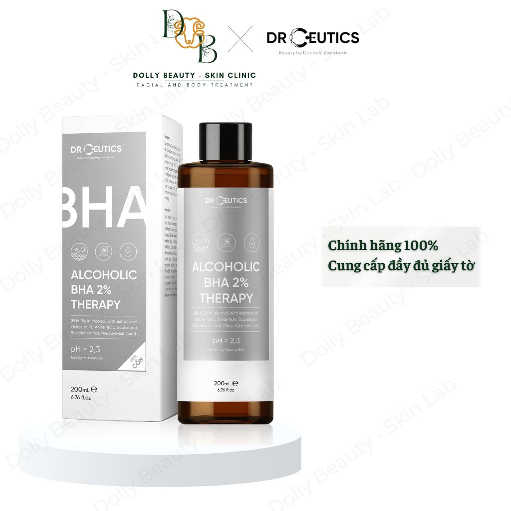 [DRCEUTICS] BHA nền cồn-giảm mụn, ngừa thâm  ALCOHOLIC BHA 2% THERAPY