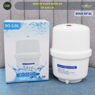 Bình áp máy lọc nước RO 3.2G 8L nhựa nguyên sinh – Kèm van – Phụ kiện máy lọc nước