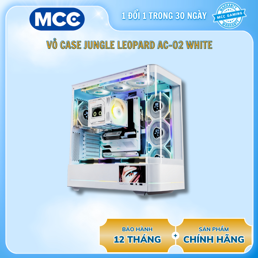 Vỏ Case Jungle Leopard AC-02 ( Bể cá kính cong - ATX - LCD )