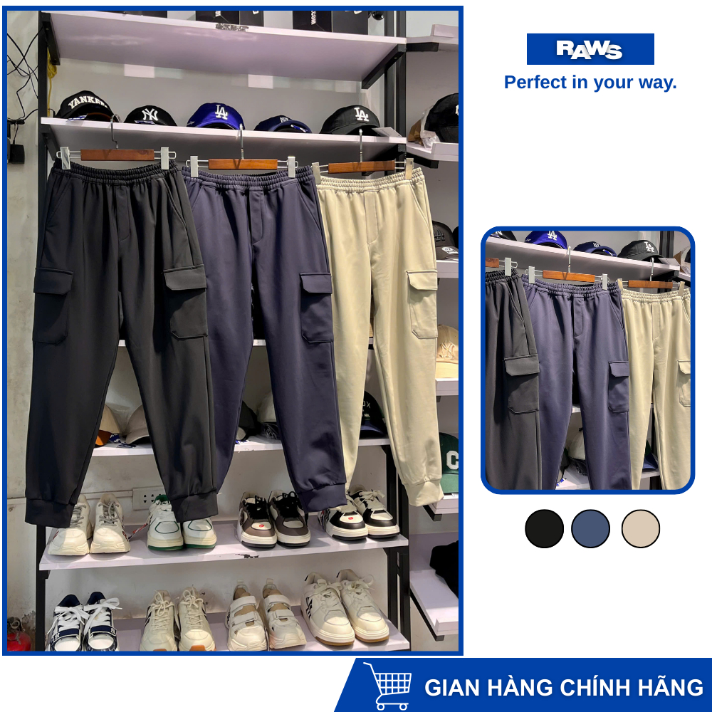 [ Special Offer ] Quần Gió Cargo Lót Lông Eddie Bauer Raws 3 Màu Be Xanh Đen