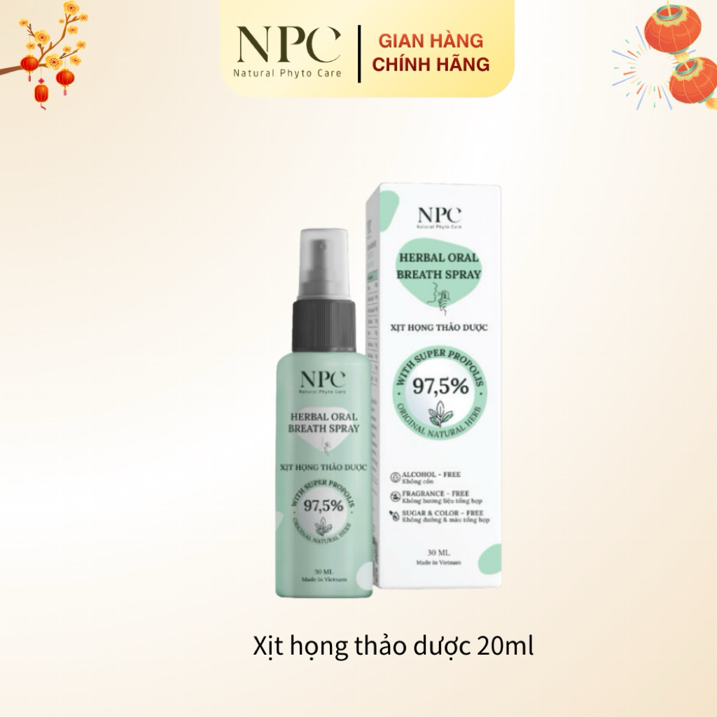 Xịt họng thơm miệng NPC giảm đau nhanh, ngừa viêm họng 30ml - NPC PHAR