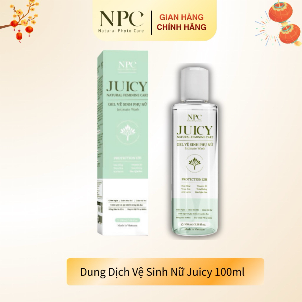COMBO 2 chai dung dịch vệ sinh phụ nữ NPC Juicy tinh chất trầu không 100ml - NPC PHAR