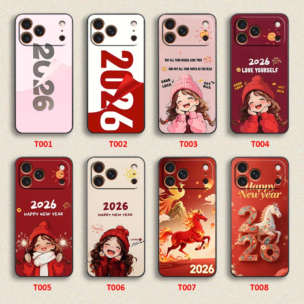 Ốp lưng IPhone 17 / 17 PRO / 17 PLUS / 17 PRO MAX / 17E hình happy new yead