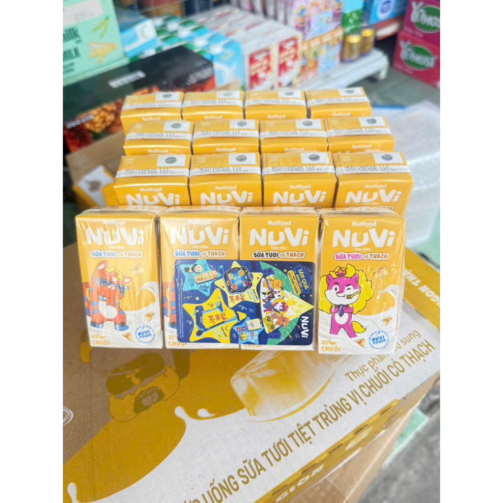 SỮA NUVI CHUỐI CÓ THẠCH HỘP 110ml DATE 9/5/2026