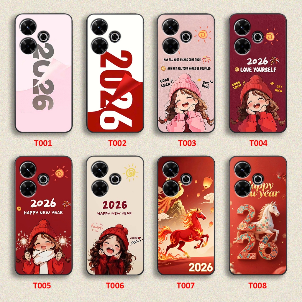 Ốp lưng Xiaomi REDMI 13 / 13X hình happy new yead