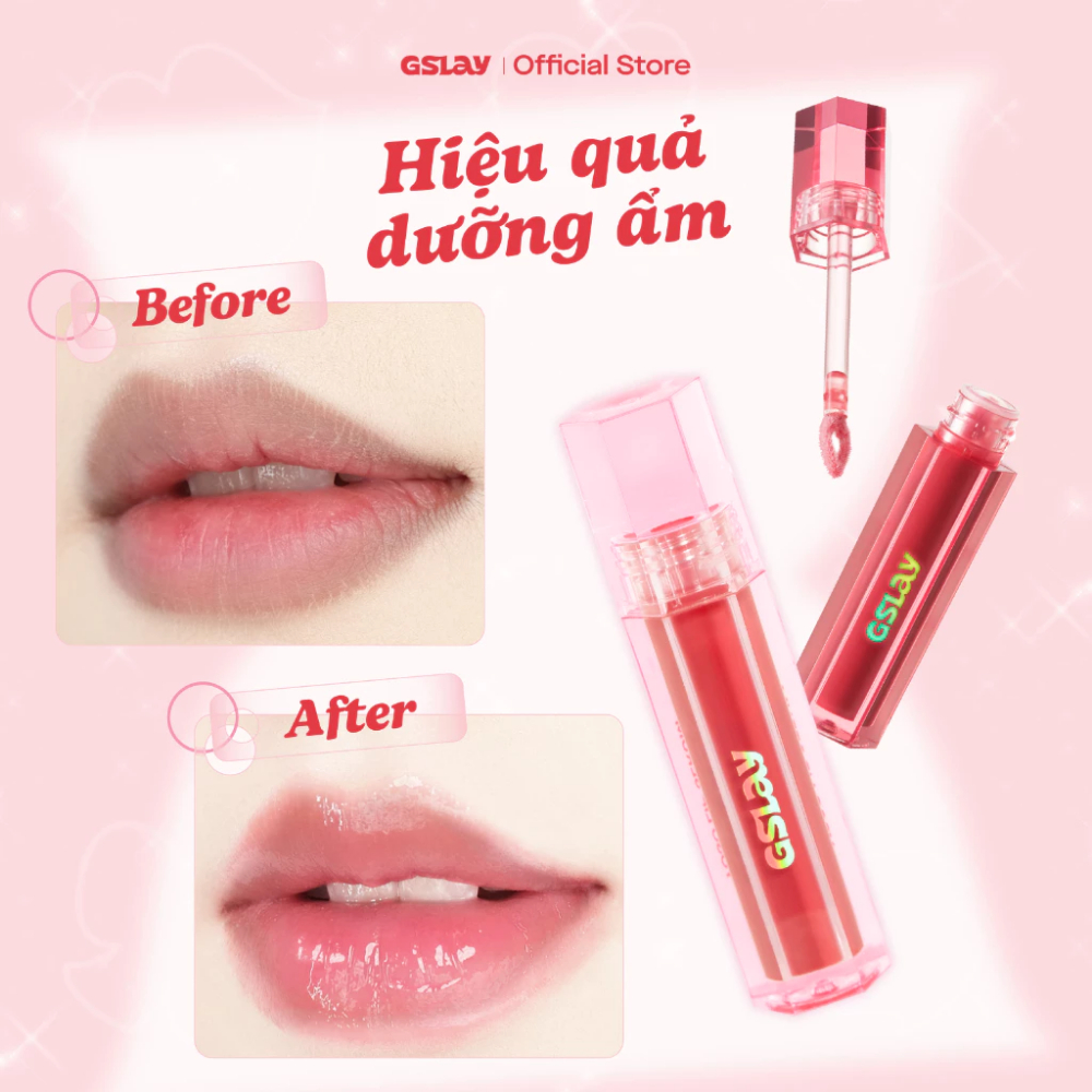 Son Dưỡng Môi Dạng Bóng Có Màu GSLAY YOSO Lip Serum Dưỡng Ẩm, Tái Tạo Môi 1ml