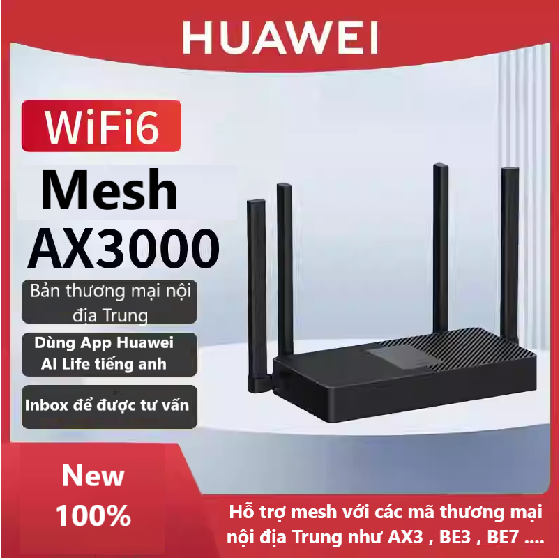 Bộ Phát Wifi Mesh Wifi 6 Huawei AX3000