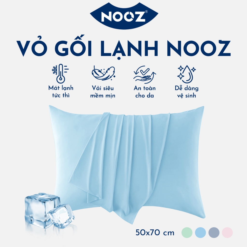 Vỏ Gối Nằm Lạnh NOOZ Áo Gối Mát Lạnh Mềm Mịn 50x70cm Dễ Dàng Vệ Sinh NOOZ Home Goods Bedding | BigBuy360 - bigbuy360.vn