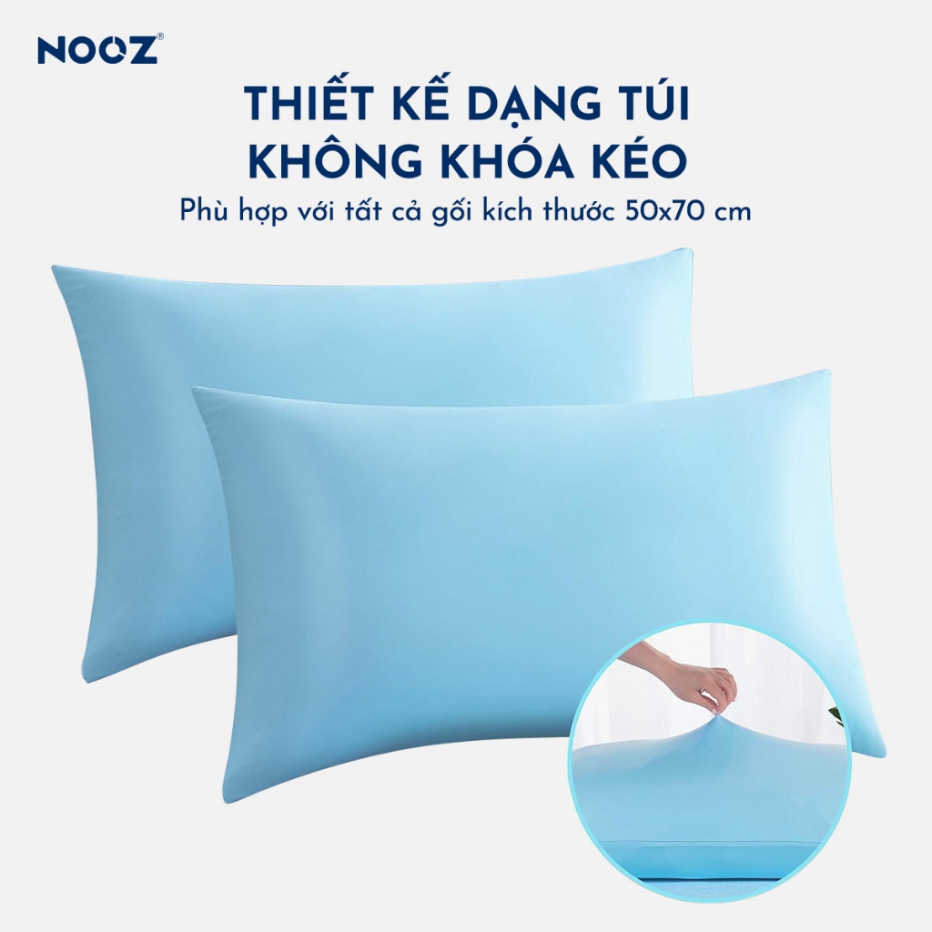 Vỏ Gối Nằm Lạnh NOOZ Áo Gối Mát Lạnh Mềm Mịn 50x70cm Dễ Dàng Vệ Sinh NOOZ Home Goods Bedding | BigBuy360 - bigbuy360.vn