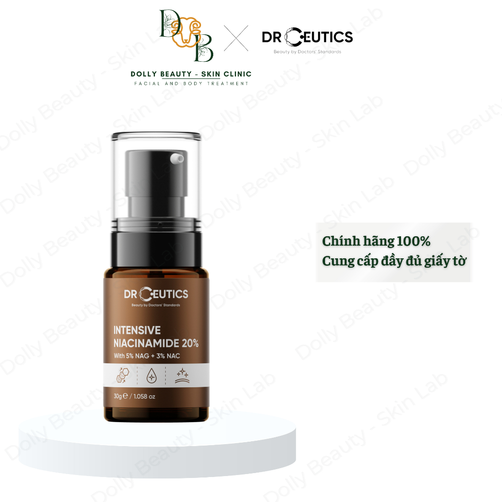 [DRCEUTICS] Serum B3 20% Chống Lão Hóa, Chống Viêm INTENSIVE NIACINAMIDE 20%