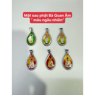 Mặt dây chuyền phật bà quan âm nhựa 3,5 cm