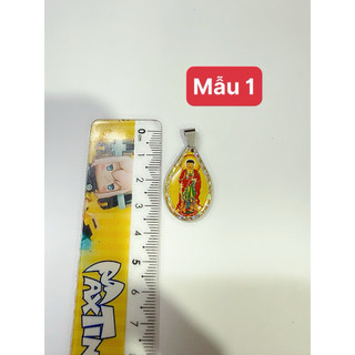 Mặt dây chuyền phật bà quan âm nhựa 3,5 cm