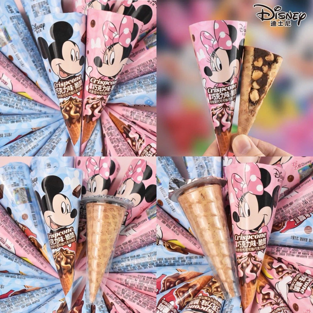 Bánh ốc quế nhân socola Disney giòn thơm ngon