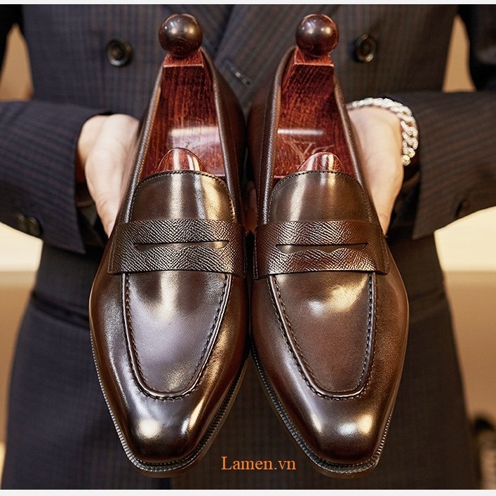 Giày tây nam Loafer Penny lịch lãm | Giày tây công sở Loafer STO-027