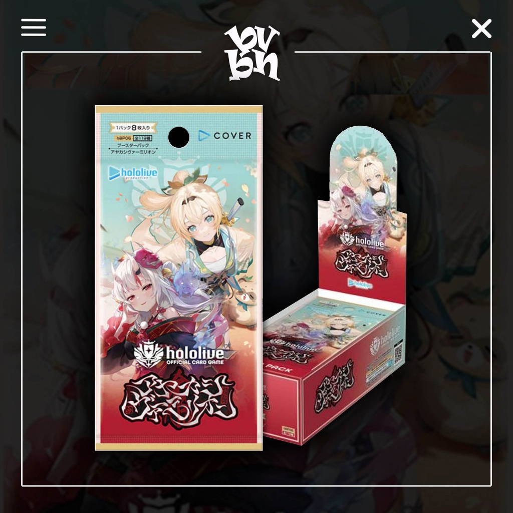 Gói Thẻ Pack Card Hololive Official Card Game Vol 6 Ayakashi Vermilion Booster Pack
