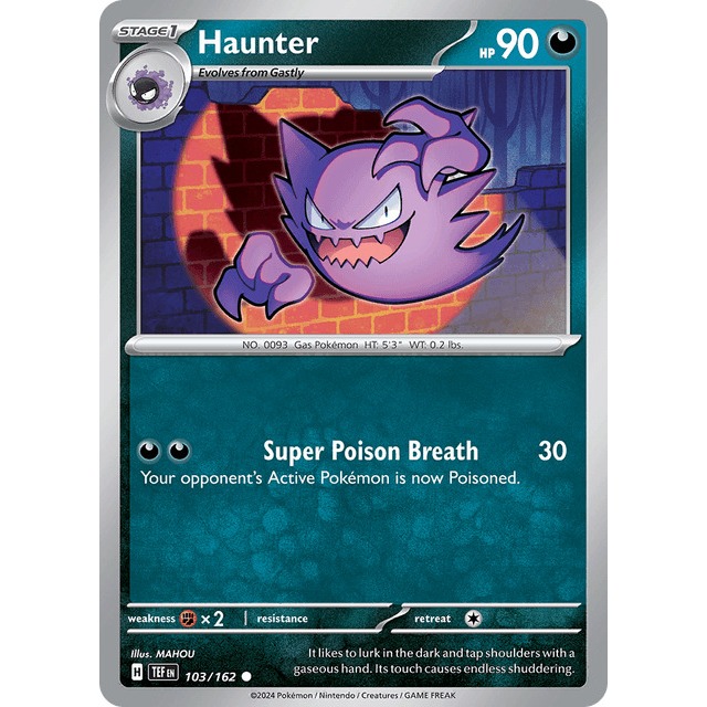 [Thẻ bài Pokemon EN] Haunter 103/162 Temporal Forces (TEF)