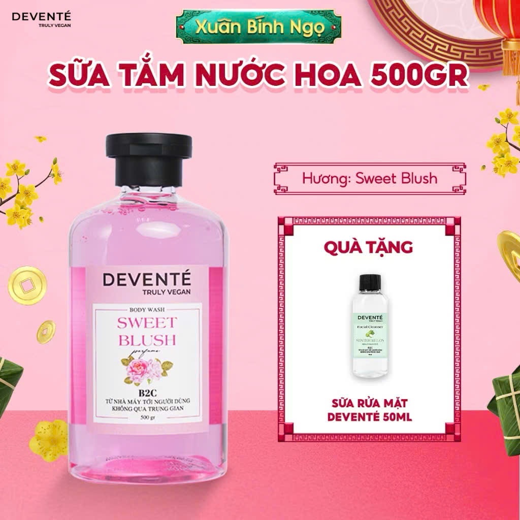 [Pass KOC 99%][Đã Mở Seal] ￼Sữa Tắm Nước Hoa DEVENTE Hương Nước Hoa Lưu Hương Lâu Cao Cấp 500g