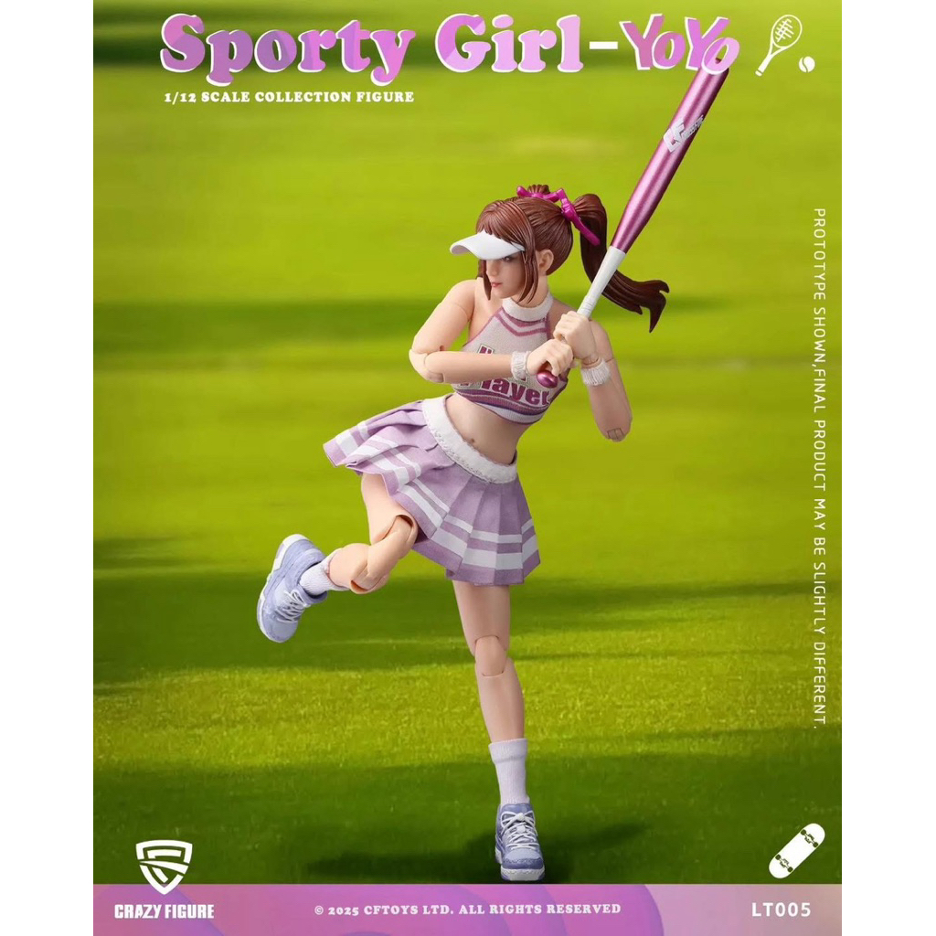 MÔ HÌNH CRAZY FIGURE -SPORTY GIRL YOYO - 1/12 ACTION FIGURE.