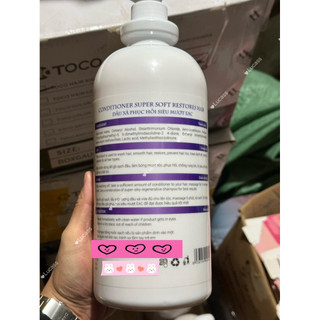 Cặp Gội Xả EAC 2000ml Chuyên Dụng Salon & Gia Đình Dưỡng Tóc Mềm Mượt