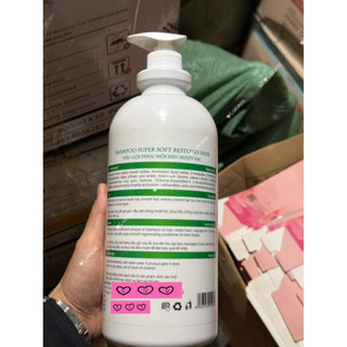 Cặp Gội Xả EAC 2000ml Chuyên Dụng Salon & Gia Đình Dưỡng Tóc Mềm Mượt