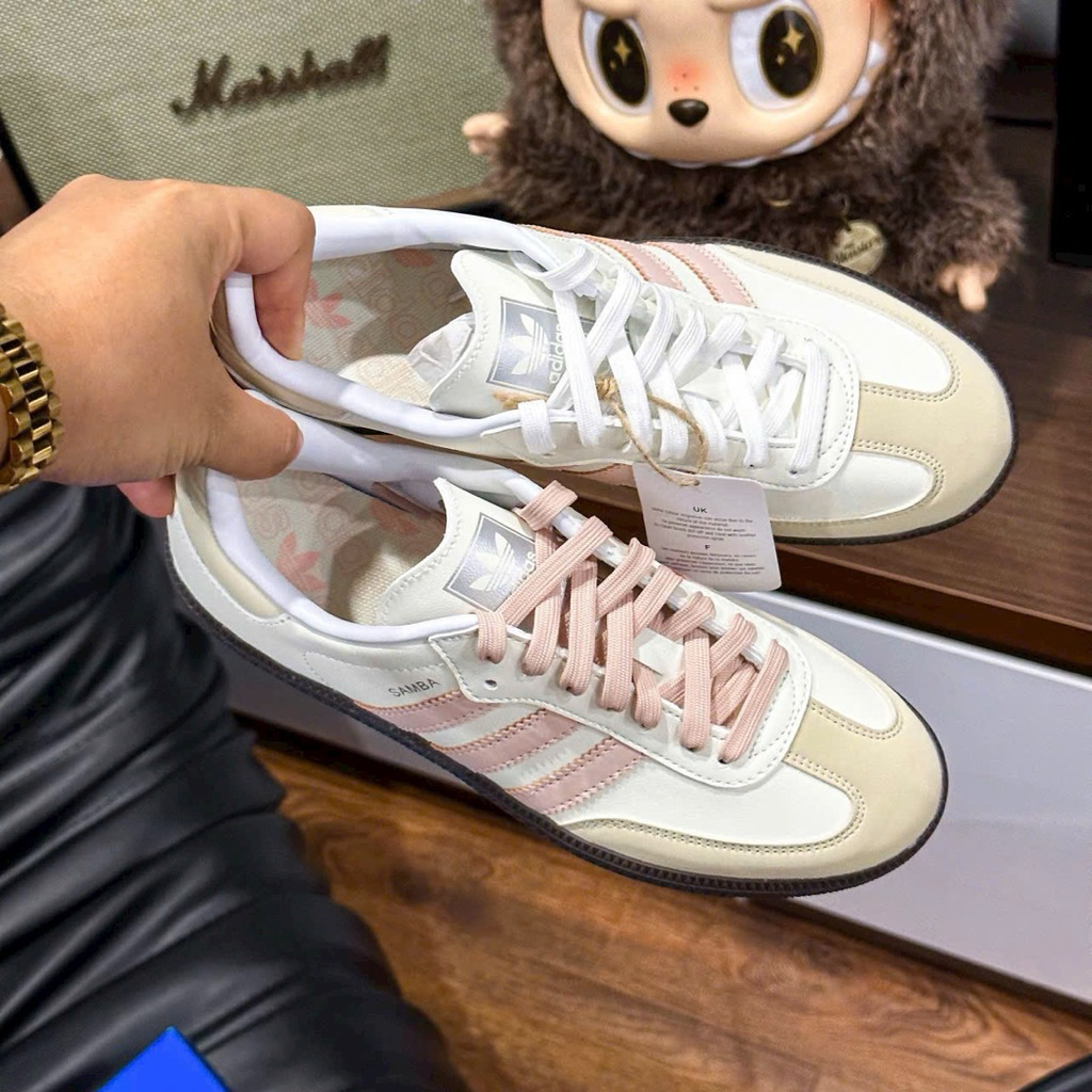 [ Cam Kết Chính Hãng ] Giày sneaker s@mb@ hồng cho nữ