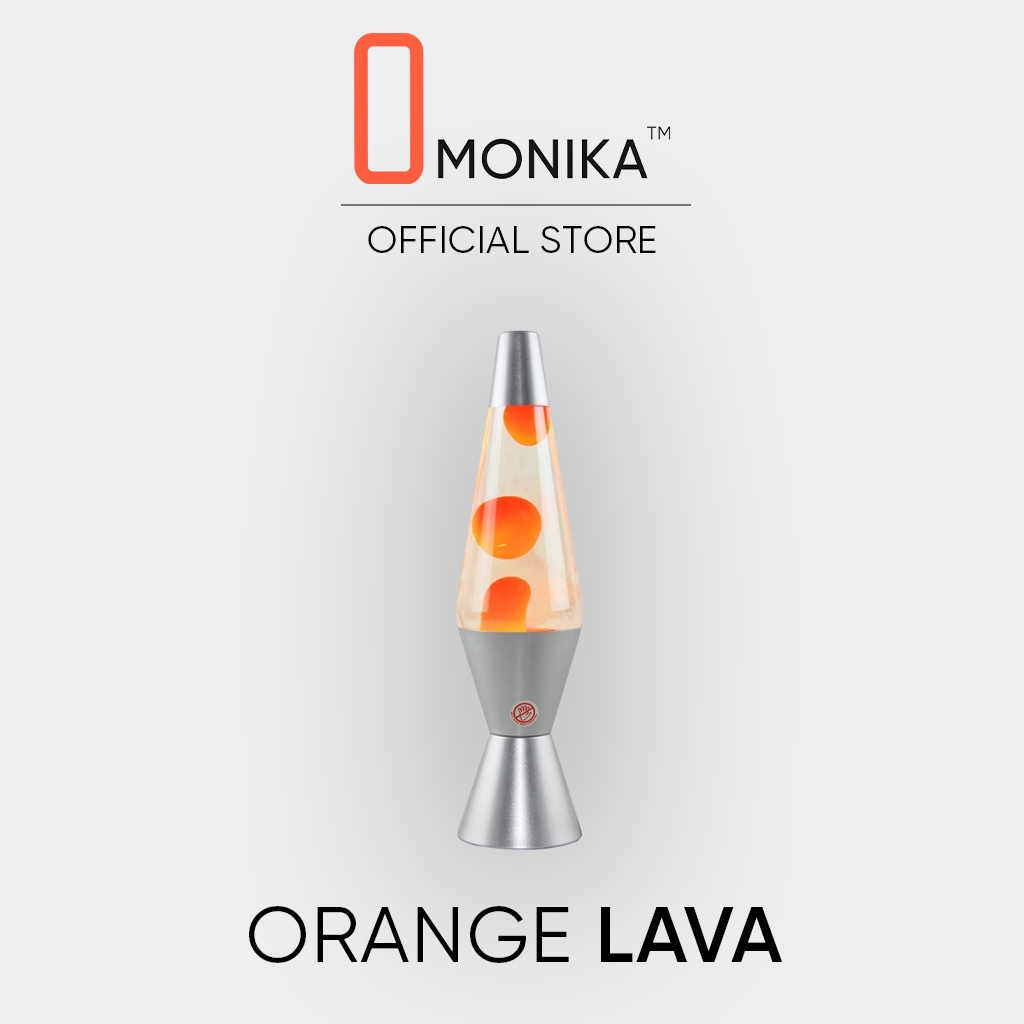 MONIKA LAVA | Đèn Dung Nham Trang Trí, Chữa Lành, Thư Giãn Cao Cấp (Màu Vàng/Đỏ) | Decor Phòng Retro