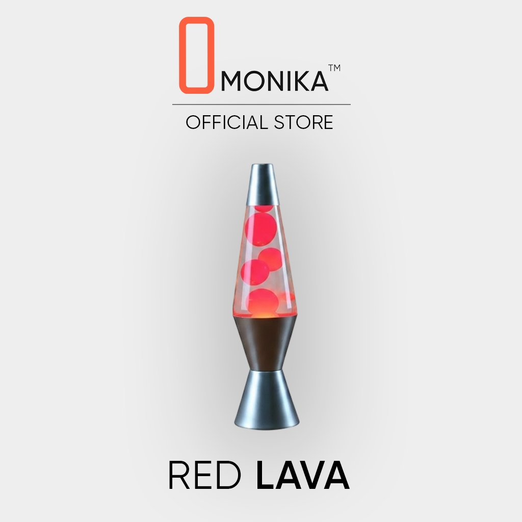 MONIKA LAVA | Đèn Dung Nham Trang Trí, Chữa Lành, Thư Giãn Cao Cấp (Màu Vàng/Đỏ) | Decor Phòng Retro