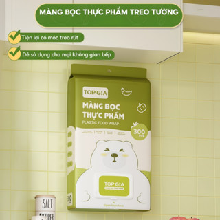 Túi Màng Bọc Thực Phẩm Treo Tường Top Gia 900 Chiếc, Chất Liệu PE An Toàn, Không Mùi, Chịu Nhiệt