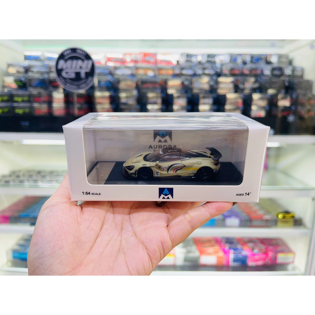 Mô hình xe Mc Laren 720S, Ferrari F8XX, Nissan, Mini tỉ lệ 1:64 Aurora Model