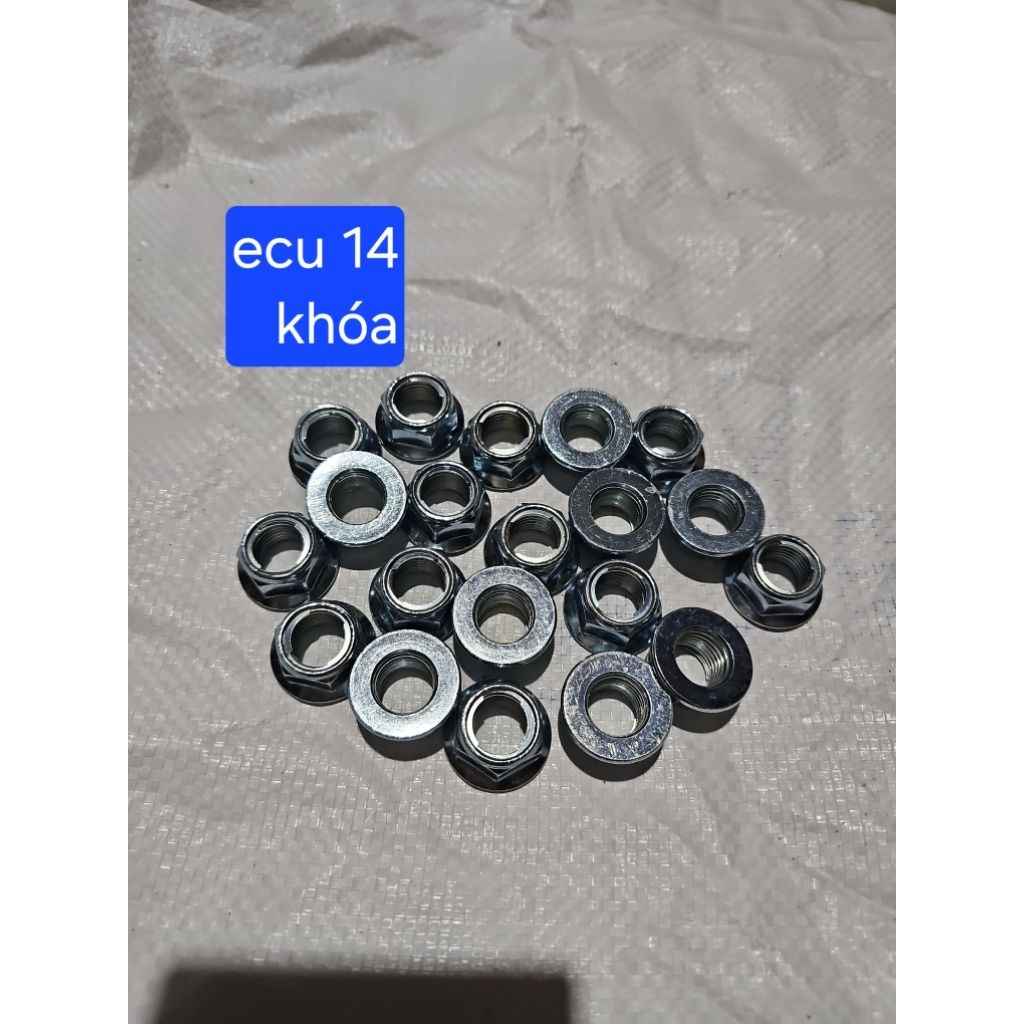 ecu khóa ecu phe 14 bắt trục xe máy exciter 150 exciter 155 xịn phụ tùng phụ kiện cho xe máy chất lư