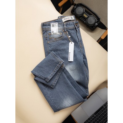 Quần Jeans nam Bravery Premium Cotton Co Giãn, dày dặn thoáng mát, phom ống đứng, không ôm
