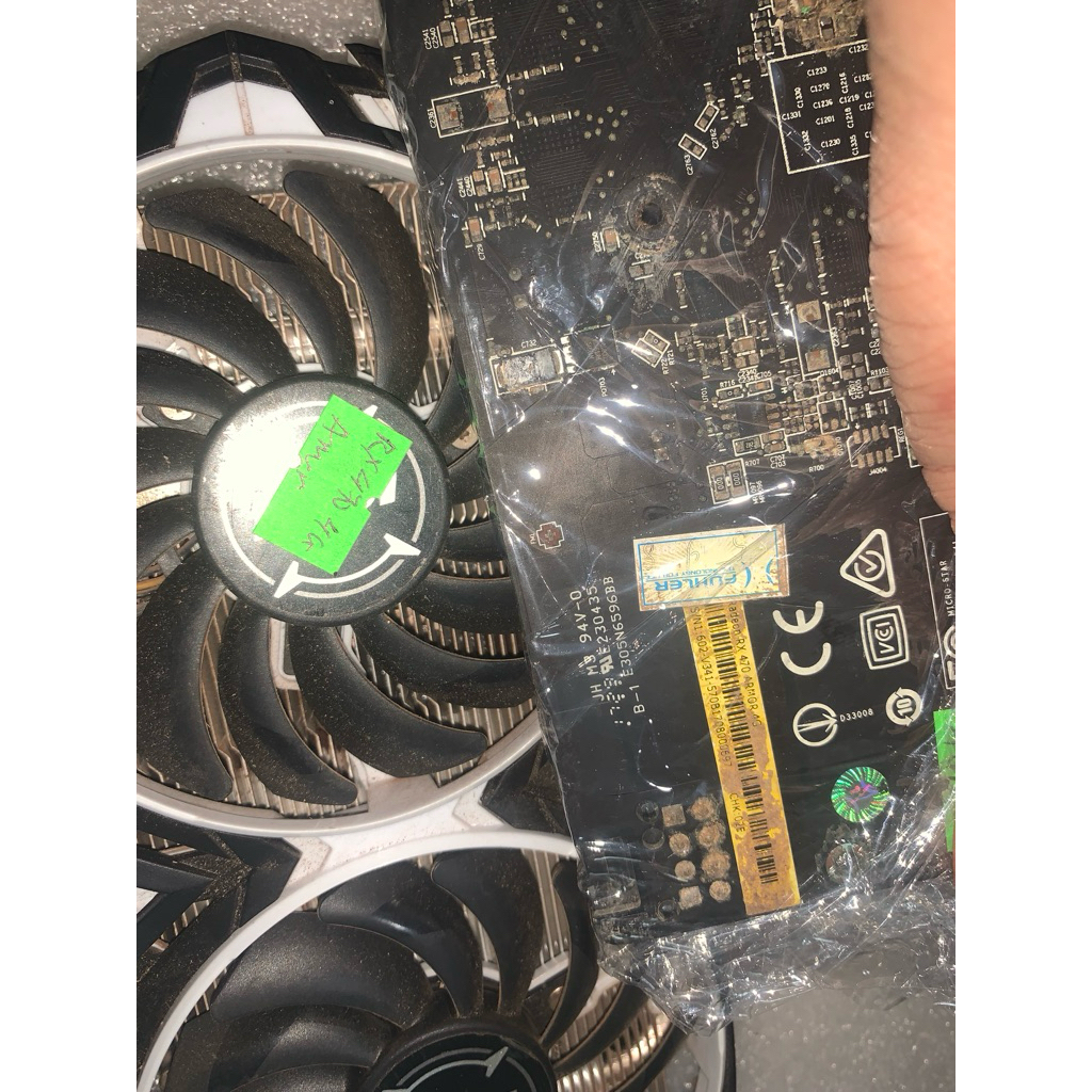 Fan - Quạt tản nhiệt vga CŨ RX470 ARMOR 4G