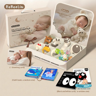 Hộp quà tặng đầy tháng, thôi nôi cao cấp cho trẻ sơ sinh 11 món, set quà tặng dành cho trẻ sơ sinh từ 0 đến 12 tháng