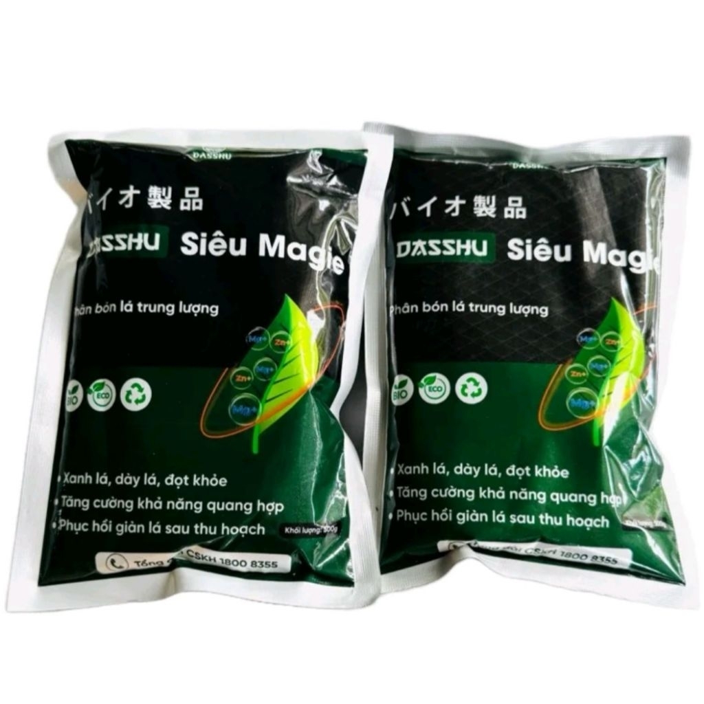 Combo 2 gói siêu magie kẽm (500g/gói), xanh lá dày lá đọt khỏe, tăng cường khả năng quang hợp. Siêu 