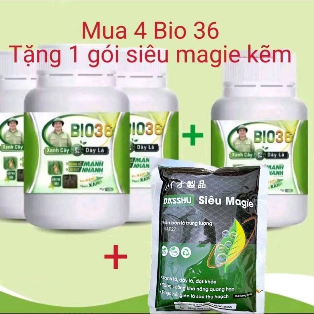 Combo 4 hộp Bio 36 tặng 1 gói siêu magiê kẽm. bio 36 kích rễ, bio 36 hàng chính hãng. kích rễ mạnh, 