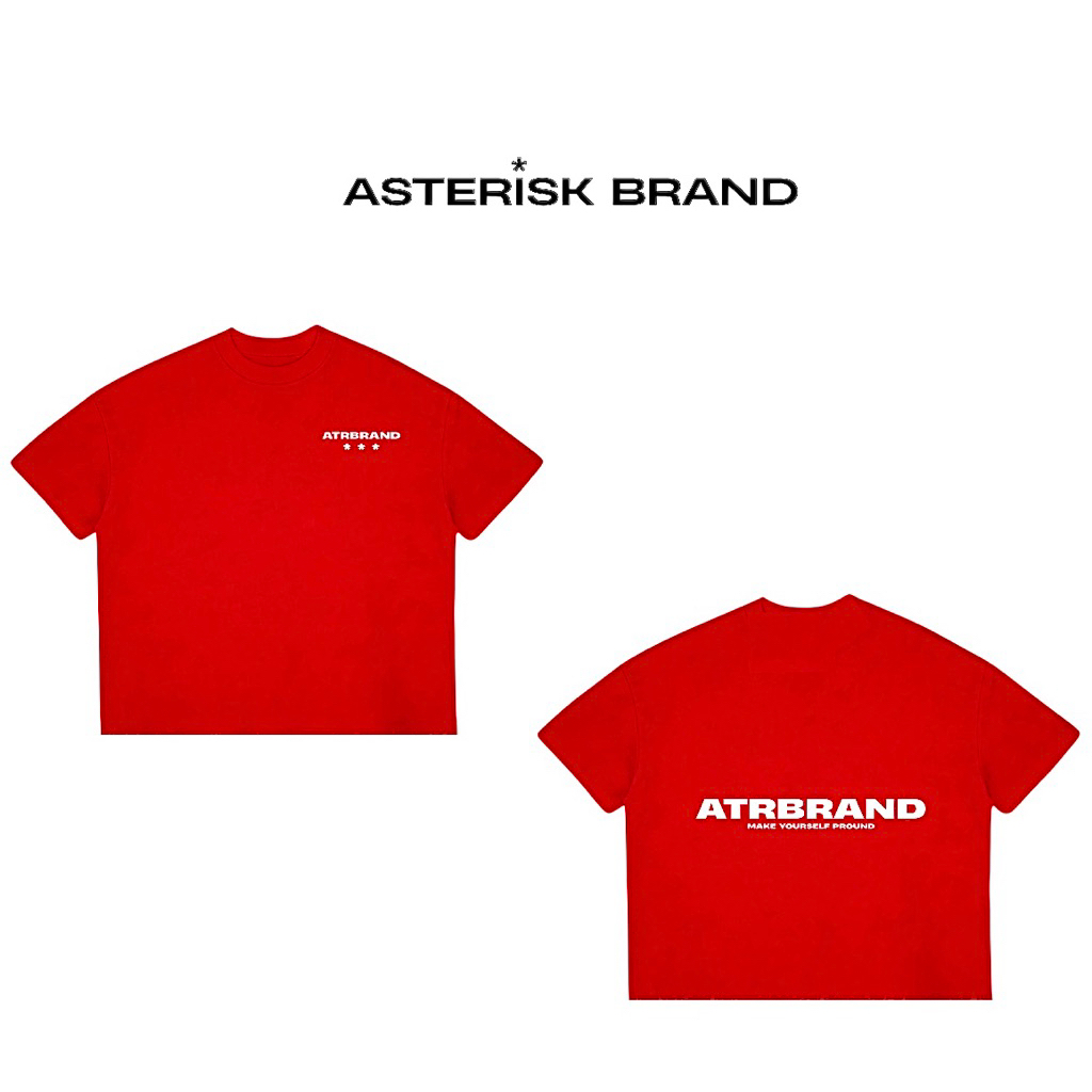 Áo Thun Asterisk Brand [ Basic - red ] From Boxy - 270gsm 100% Cotton 2 chiều