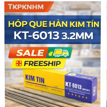Hộp Que Hàn Kim Tín KT-6013 3.2mm – Que Hàn Sắt Thép Dễ Bắt Lửa, Mối Hàn Đẹp, Chính Hãng