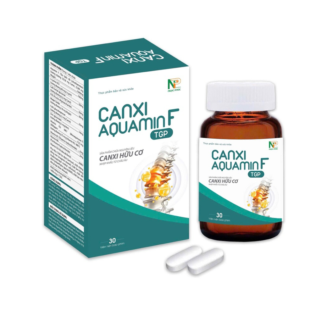Canxi Aquamin F TGP - lọ 30 viên (Canxi hữu cơ)
