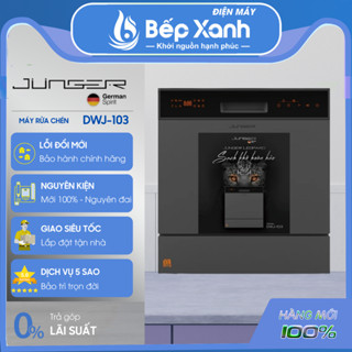 [TẶNG CHẢO 2.390.000Đ] - Máy rửa bát Junger DWJ-103 - Tiệt trùng UV - 13 Bộ - Tự Động