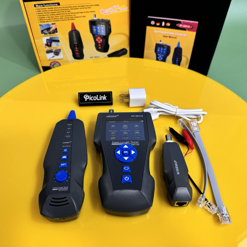 Máy Test Mạng Noyafa NF-8601S – Test RJ45, RJ11, BNC, POE, PING | Máy Test Mạng Đa Năng Chính Hãng
